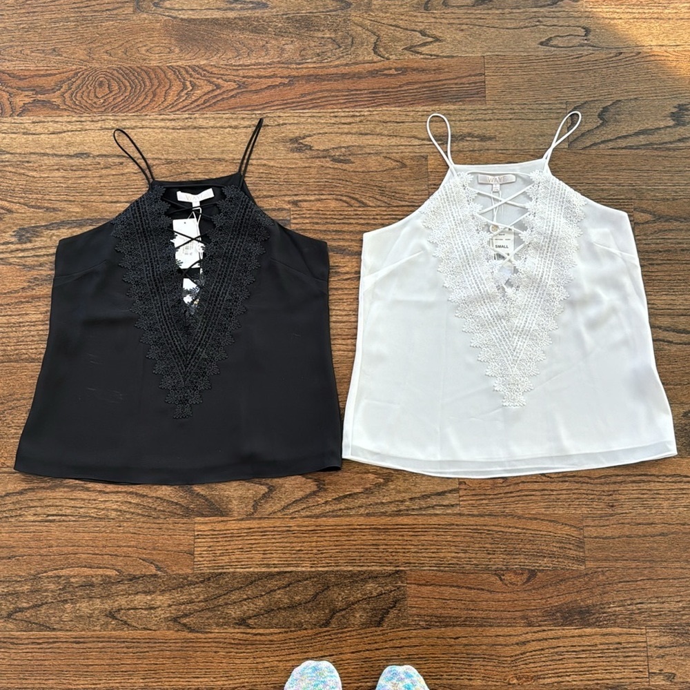*NWT* WAYF Lace Up Tanks